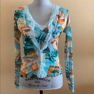 Twin set: cardigan over the sleeveless top